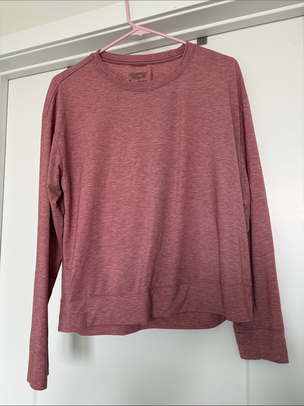 Patagonia Long Sleeve Gloria Twist Top in Heather Mauve